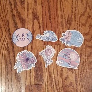 Pura vida stickers